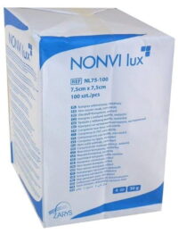 Kompres włóknina niejałowy NONVI lux 30G 4W 7,5cmx7,5cm